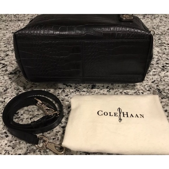 ✨SOLD!✨Cole Haan NWT! RARE Leather Croc Speedy Bag - Picture 6 of 8
